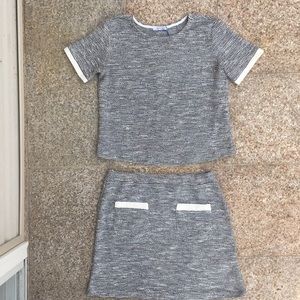 NWT knitted top and skirt